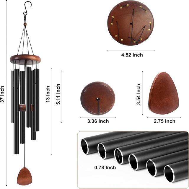 Classic Black Wind Chimes