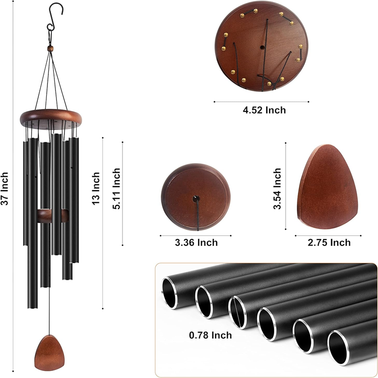 Classic Black Wind Chimes