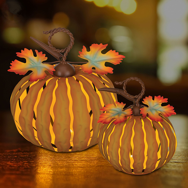 outdoor metal pumpkin decorations-3