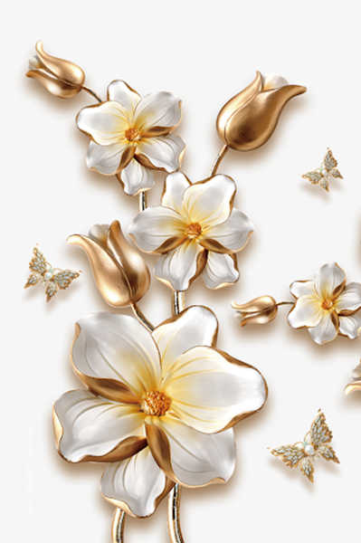 metal flower decor-1