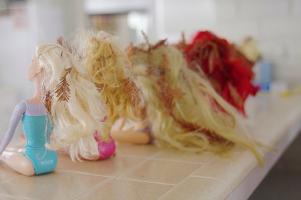 Doll Hair with Fabric Softener