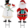 Christmas Garden Metal Stakes