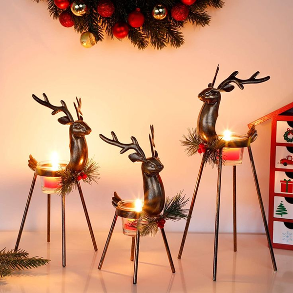 Metal reindeer decorations-4