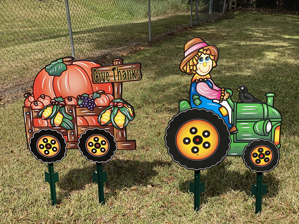 Metal outdoor fall decorations-3