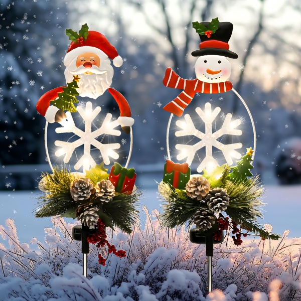 Metal Christmas Stake Decorations