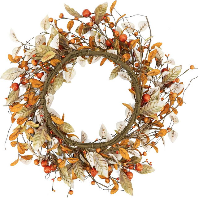 Artificial Flower Fall Wreath 