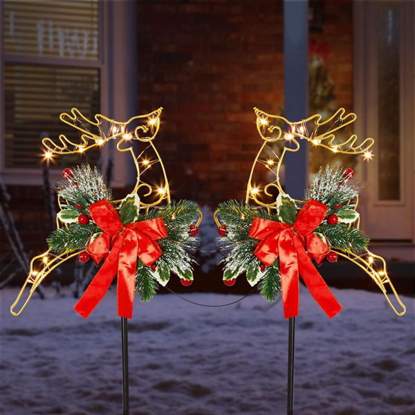 metal stakes yard decorations-2