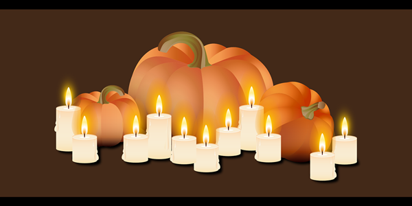 Pumpkin candle-2