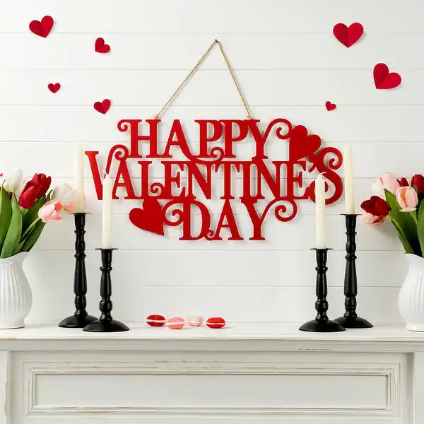 Metal Outdoor Valentine Decorations
