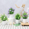 Mini Artificial Plants with Flowers