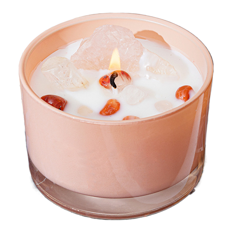 Festive Crystal Candle Decoration