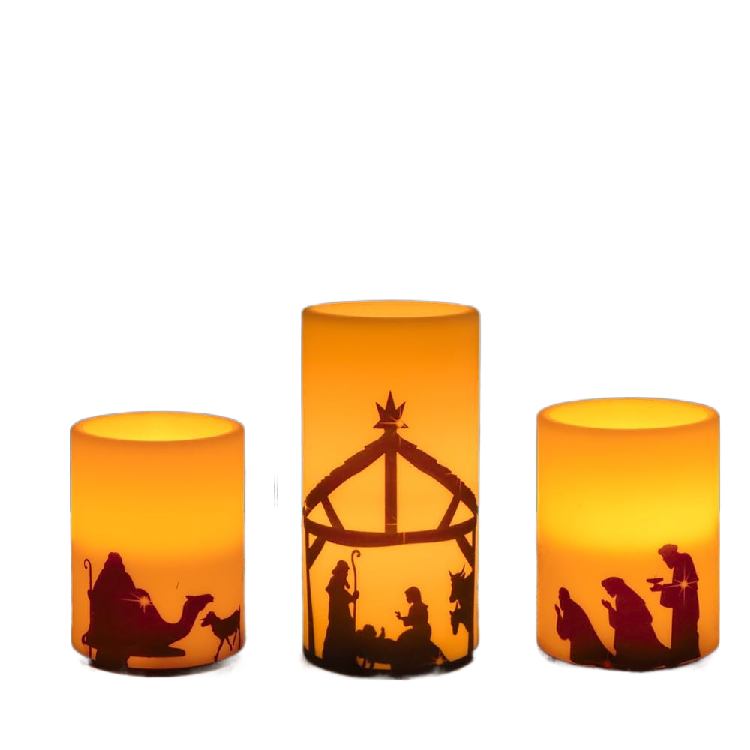 Jesus Electronic Candle Set
