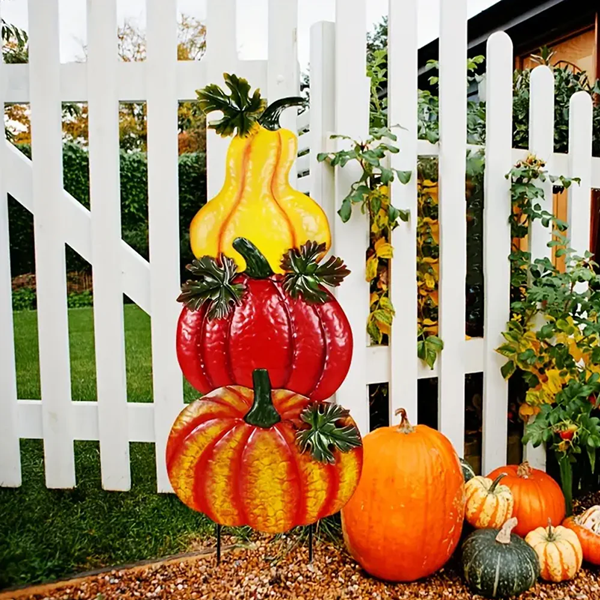 outdoor metal pumpkin decorations-4