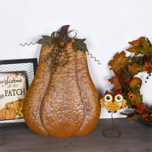 Metal Outdoor Pumpkin Decorations-4