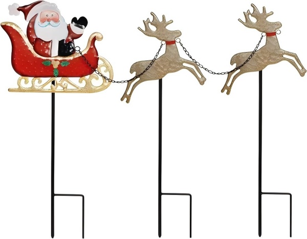 Metal Christmas Stake Decorations-2