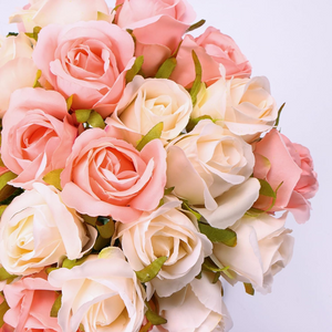 Artificial Rose Two-color Bouquet
