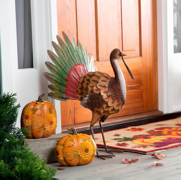 Metal Outdoor Pumpkin Decorations-2