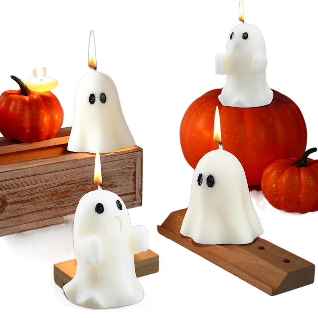  4 Pieces Ghost Candles