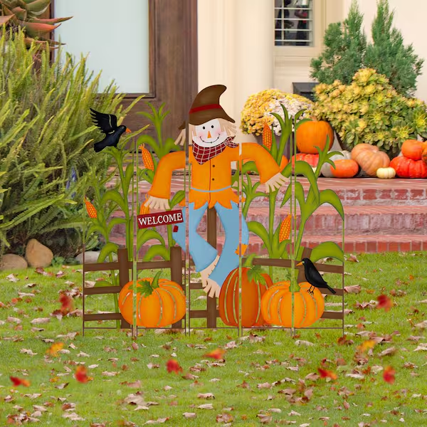 Outdoor Metal Pumpkin Decorations