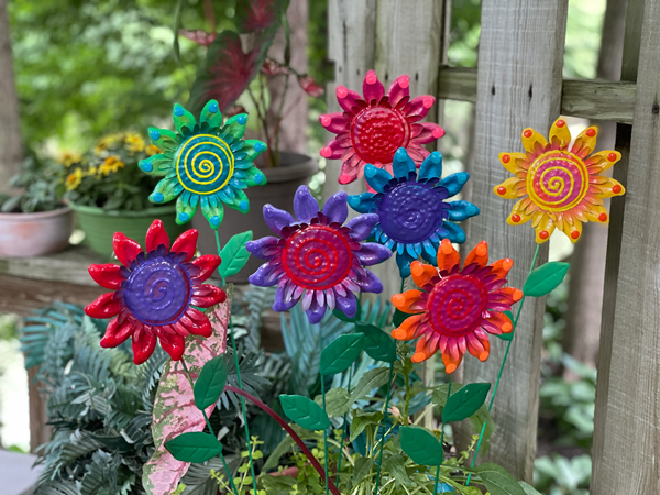 Metal Flower Garden Decorations