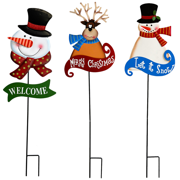 metal stakes yard decorations-4