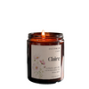 Handmade scented candle-open flame