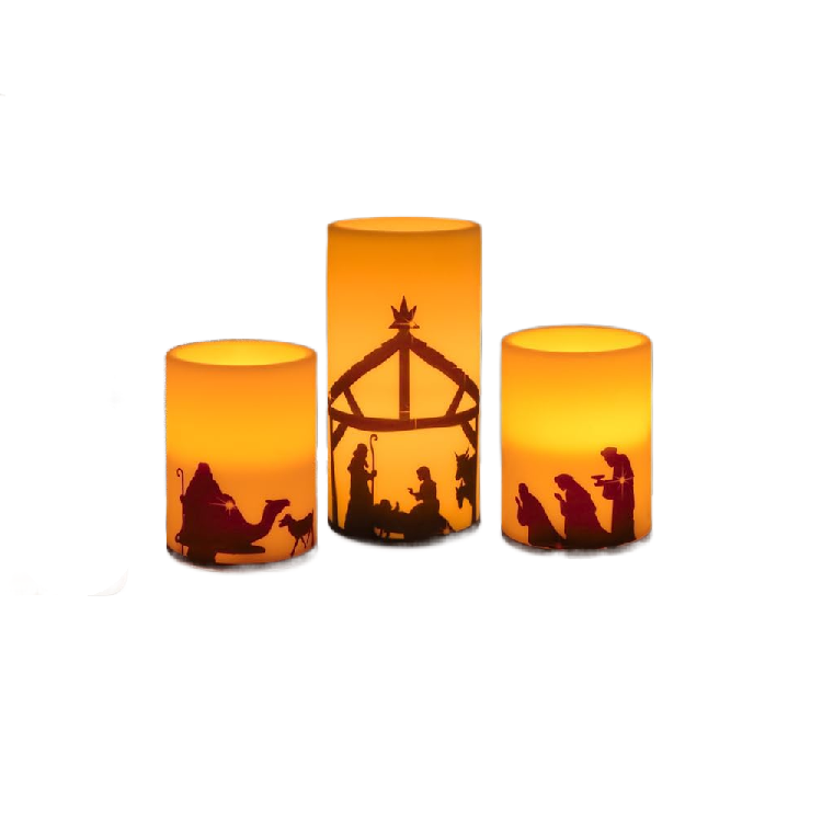 Jesus Electronic Candle Set