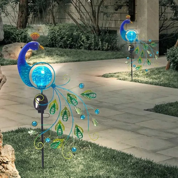 metal stakes yard decorations-3