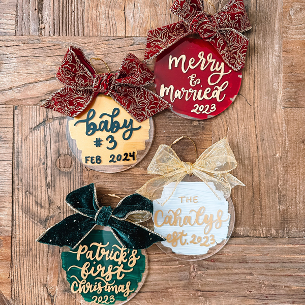 Acrylic decorating ornaments-2
