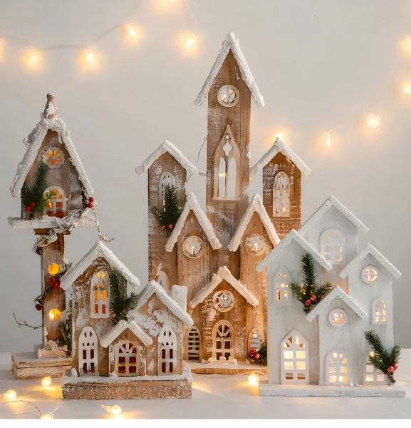 Metal Houses for Christmas Decor-4