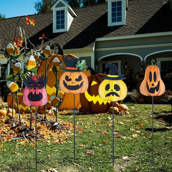 outdoor metal pumpkin decorations-2
