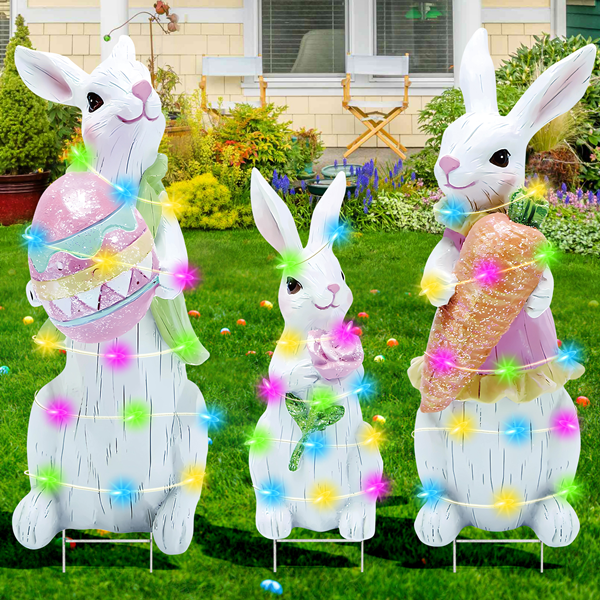 Metal Easter Yard Decorations