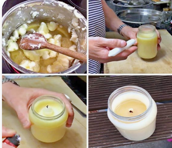 How to make a homemade candle?