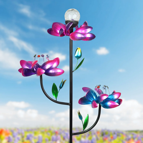 Metal Flower Yard Decorations
